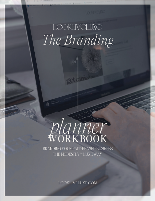 Modestly Luxe Branding Planner Workbook